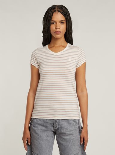 Stripe Eyben Slim V-neck T-Shirt 2.0